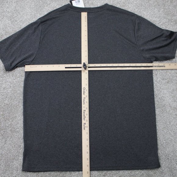 Reebok Vector Tee Shirt NWT Mens Large Gray Polyester S/S Pullover Crewneck - Picture 9 of 11